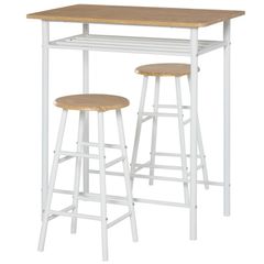 3-Piece Dining Kitchen Set with 1 Table and 2 Matching Chairs for Home Pub Cafe (FREE POSTAGE)