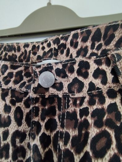 Monkl Leopard Print Jeans - Size 12 - NEW
