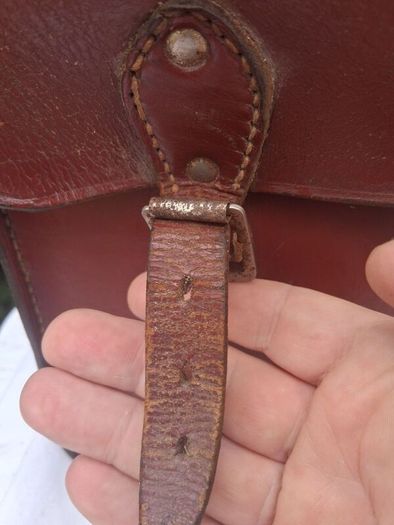 Stunning Hand Made Mid Century Irish Leather Satchel