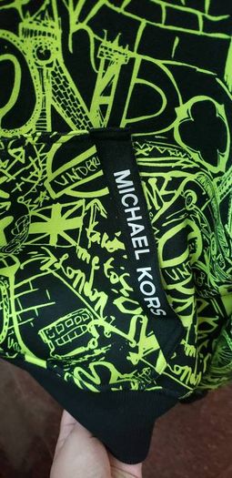 Authentic Michael Kors Neon Graffiti Jacket