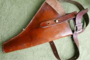 Vintage Original British WWI Officer Pattern 1914 Open Top Revolver Holster