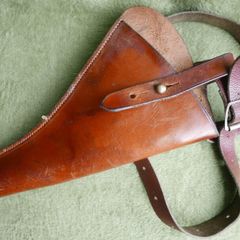 Vintage Original British WWI Officer Pattern 1914 Open Top Revolver Holster