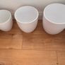 White ceramic pot planters Image 2