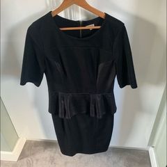 Black River Island Peplum Dress