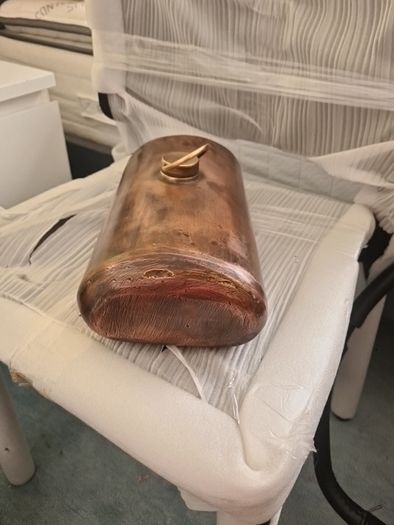 vintage copper water bottle