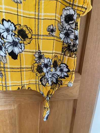Bright yellow summer top