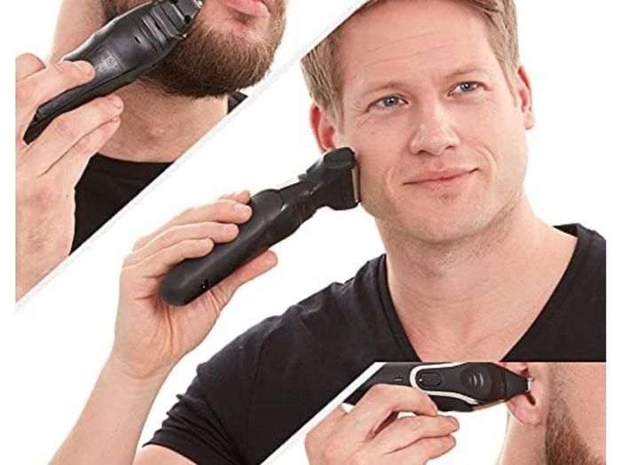 Wahl Aqua Blade 10 in 1 Beard Trimmer with 30ml Beard Oil, Beard Care Set for Men, Fully Washable head face and body