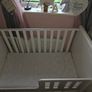 crushed velvet cot bed Image 3