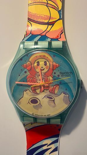 Swatch Maxi Wall Clock YURI 1991