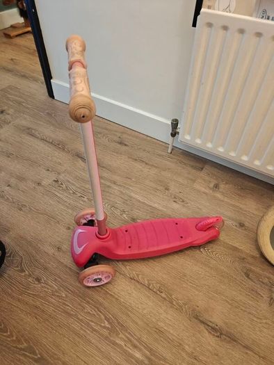 Pink scooter