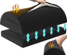 Foot Rest for Under Desk at Work, Adjustable Desk Footrest for Office Chair & Gaming Chair,Ergonomic Footrest Pillow Desks Foot Stool for Home Airplane Car to Relieve Back Knee Pain