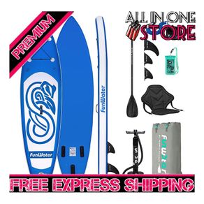 Inflatable Stand Up Paddle Board,Durable SUP for All Skill Levels, All-Inclusive Standing Paddle Surfboard, ADJ Paddle, Pump, ISUP Travel Backpack, Leash, Waterproof Bag (FREE SHIPPING)