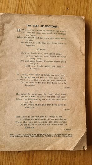 1916  Songs Book. Plus 2 Other Vintage Song Books.