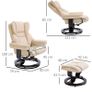 recliner chair and footstool Image 2