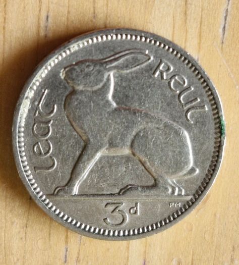 Ireland 1939 3 pence 3d Low Mintage coin