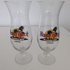 Hard Rock Hurricane Glasses  x 2