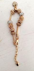 Elegant Golden and Silver Heart Bracelets