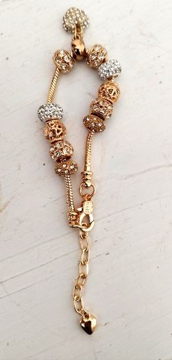 Elegant Golden and Silver Heart Bracelets