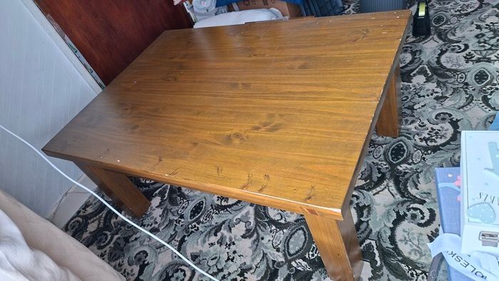 Solid wood coffee table