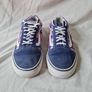 vans old skool multi paint Size 6 eu 37 blue I'm great condition Image 2