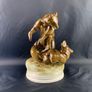 Antique Pecs Zsolnay Fighting bears Hungarian Figurine Image 2