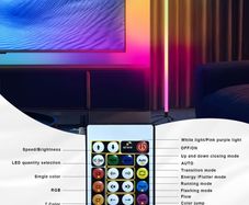 1pc LED RGB Ambient Light with Sound Sensor, USB-Powered Infrared Remote Control