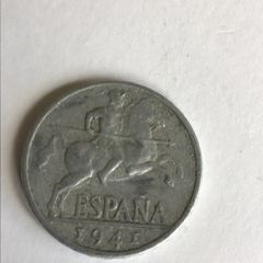 Rare 1941 Spain 10 cents coin