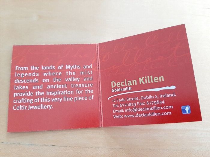 Declan Killen silver brooch (BNIB)
