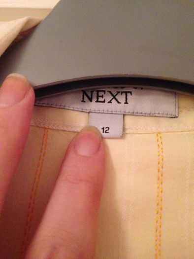 Lemon coloured shirt from Next