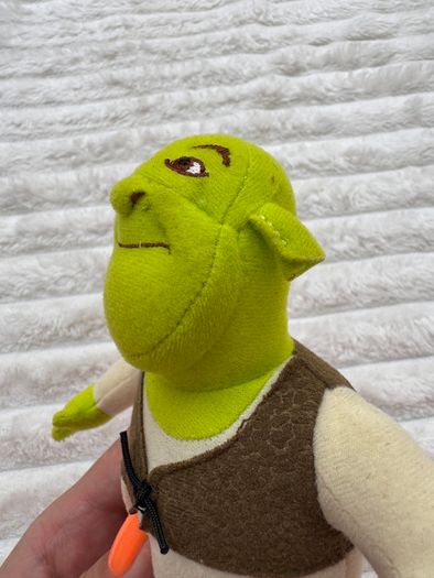 Shrek 2001 Vintage Plush Pizza Hut NOT working approx. 20 cm. Used Please see photos