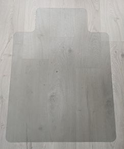 Protective plastic floor mat for office chair