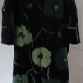 Coat, Black with Green Floral Pattern New Image 2