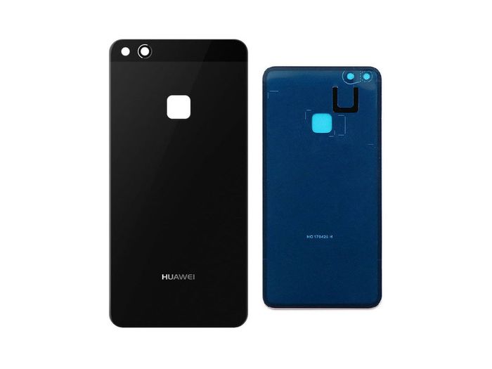 For Huawei P10 Lite Rear Battery Cover Back Glass Panel Black & Adhesive - FHT031HBK