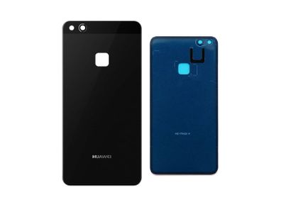 For Huawei P10 Lite Rear Battery Cover Back Glass Panel Black & Adhesive - FHT031HBK