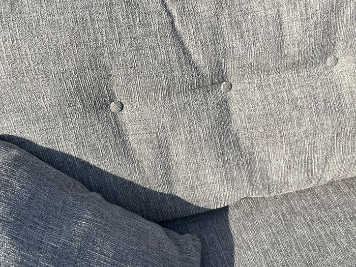 Grey Ez Living Corner Sofa/L shaped couch with matching footstool