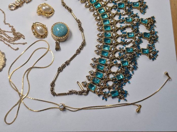 Vintage Mystery Jewelry lot including Kirks Follyand Sarah Coventry