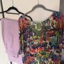 lilac trousers and matching top set co ord size M/L Image 3