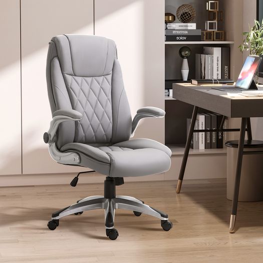 High Back Executive Office Chair, Height Adjustable PU Leather Ergonomic Chair