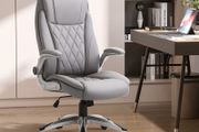 High Back Executive Office Chair, Height Adjustable PU Leather Ergonomic Chair