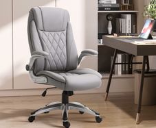 High Back Executive Office Chair, Height Adjustable PU Leather Ergonomic Chair