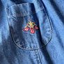 Vintage St Michael from Marks & Spencer embroidered denim dress 5yrs Image 4