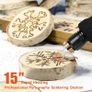 Wood Burning Station, Preciva Wood Burning Pen Tool Set with Fast Heat Up Soldering Woodburner Station, 40W 250-750 Adjustable Temperature, 20 Tips for Pyrography Wood Engraving Craft Image 4
