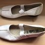 Caprice Ladies white leather mary jane strap casual shoes size 8 G Image 5