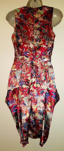 Uttam Boutique Red Floral Dress Size 8/10