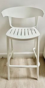 White bar stool