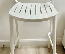 White bar stool