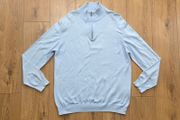 Oscar Jacobson Men's Quarter Zip Knit Jumper Size XL