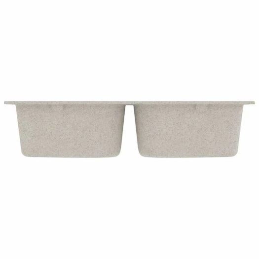 Kitchen Sink Beige 76 x 48 x 30 cm Quartz and Resin