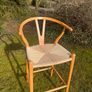2 Wishbone Style Bar Chairs Image 3