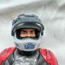 Vintage 1999 ACTION MAN HASBRO motorbike Extreme Moto Racer C-022E open/close helmet Used Please look at the pictures Image 2